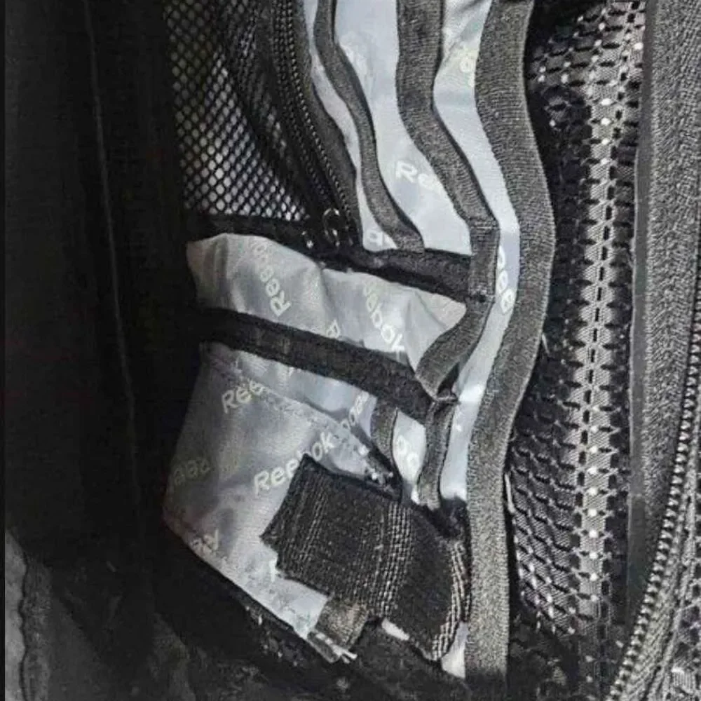 REEBOK Black/Gray Backpack / Bookbag